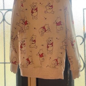 Little Sleepies Cream and Red Winnie the Pooh Sweatshirt